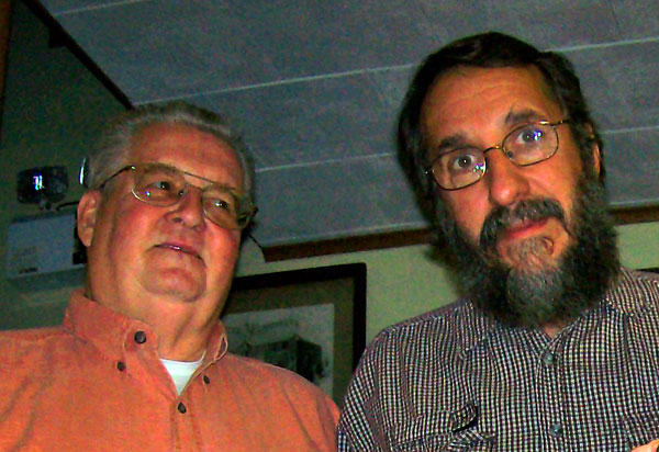 Leon Reed (left) and David Castano at Potter County Historical Society