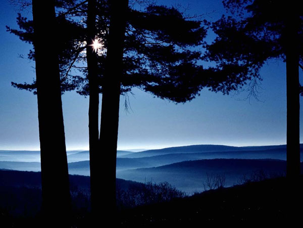 Peaceful twilight on Pine Mountain
